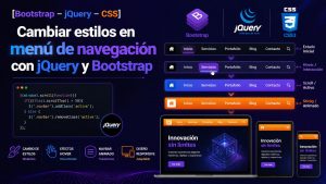 Lee más sobre el artículo [Bootstrap – jQuery – CSS] Cambiar estilos en menú de navegación con jQuery y Bootstrap