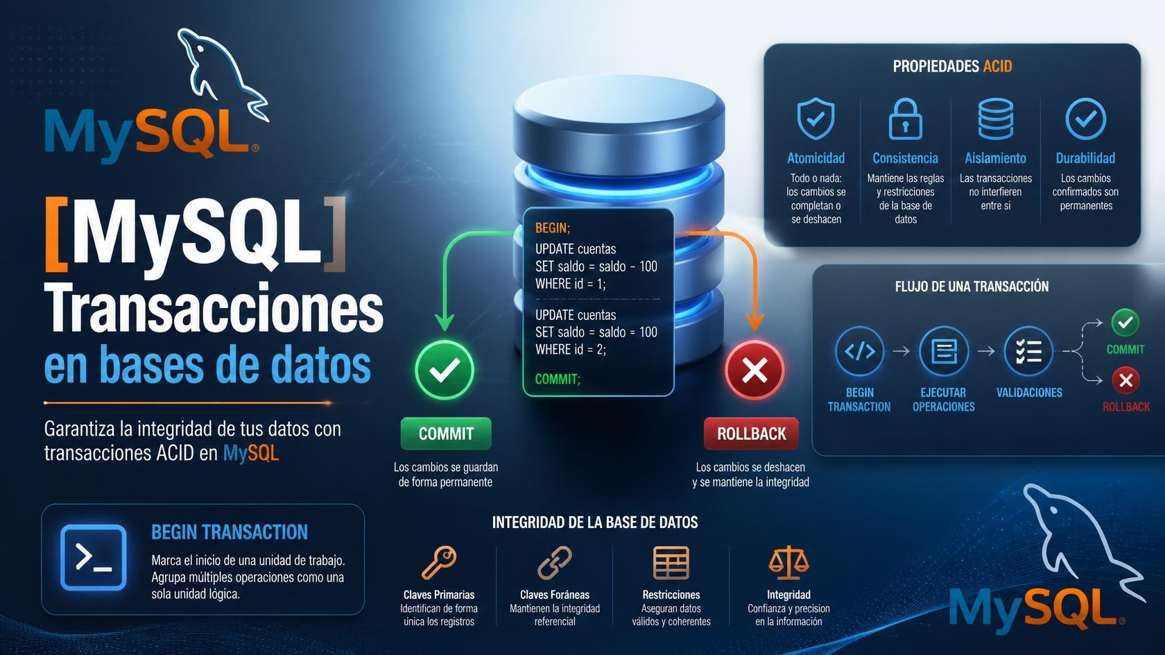 En este momento estás viendo [MySQL] Transacciones en bases de datos
