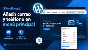 Lee más sobre el artículo [WordPress] Añadir correo y teléfono en menú principal