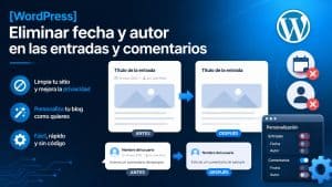 Lee más sobre el artículo [WordPress] Eliminar fecha y autor en las entradas y comentarios