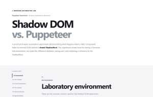 Shadow Dom Puppeteer